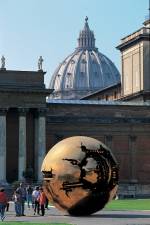 Arnaldo Pomodoro. Sfera con sfera, 1989-90. Bronze, ø 400 cm. Vatican Museums, Cortile della Pigna, Vatican City. Photograph: Carlo Orsi.