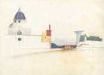 Andrea Ponsi. Florence, 1993. Watercolour on paper, 25 x 35 cm.