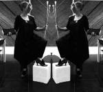 Irene Barberis. Facing Oneself – self portrait, 2013. Digital print for Acrylic laser cutout 126 x 224 cm.