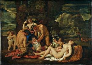 Nicolas Poussin (1594–1665). <em>The Nature of Bacchus</em>.<strong></strong> Paris, Louvre