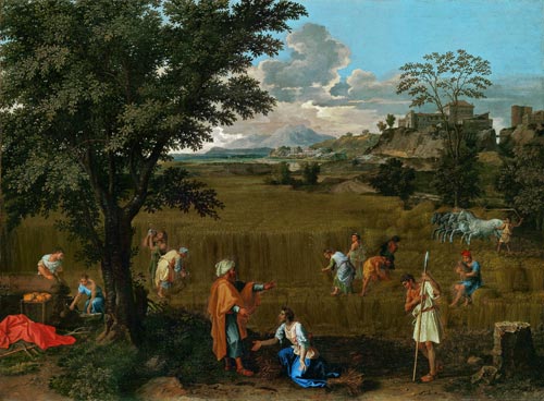 Nicolas Poussin (1594–1665). <em>Summer: Ruth and Boaz.</em><strong></strong> Paris, Louvre