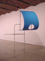 Ross 
            Knight. Poking Out, 2000. Aluminum and Plexiglas. Courtesy of the 
            artist and Team Gallery, NY
