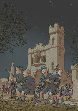 Gorbals Vampire. Artwork by Frank Quitely.