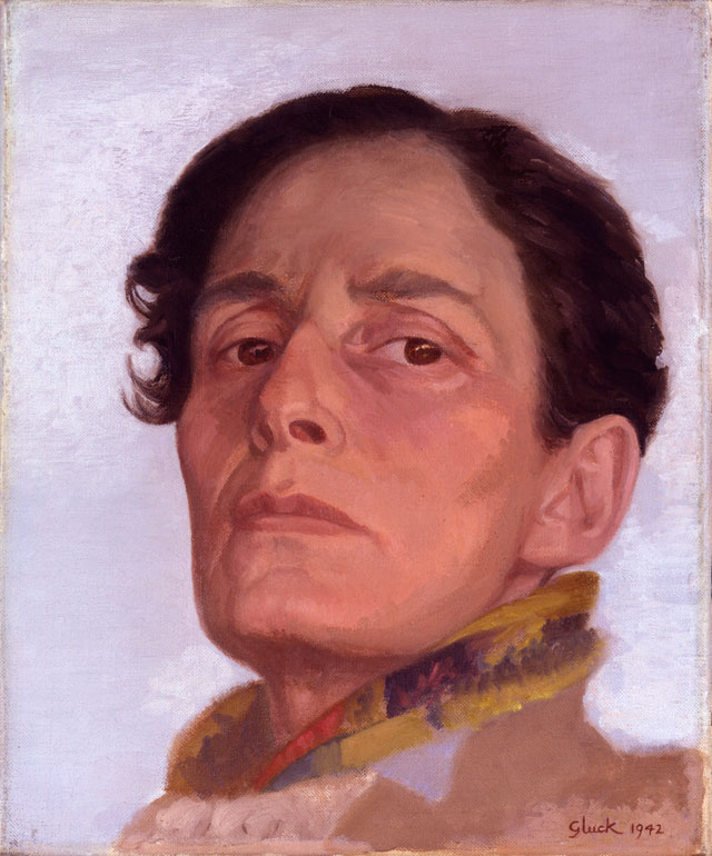 Hannah Gluckstein. Gluck, 1942. Oil on canvas, 30.6 x 25.4 cm. © National Portrait Gallery.