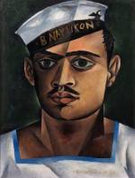 John Craxton. Head of a Greek Sailor, 1940. Oil on board, 33 x 30.5 cm. London Borough of Camden. © Estate of John Craxton. All rights reserved, DACS 2016. Photograph: London Borough of Camden.