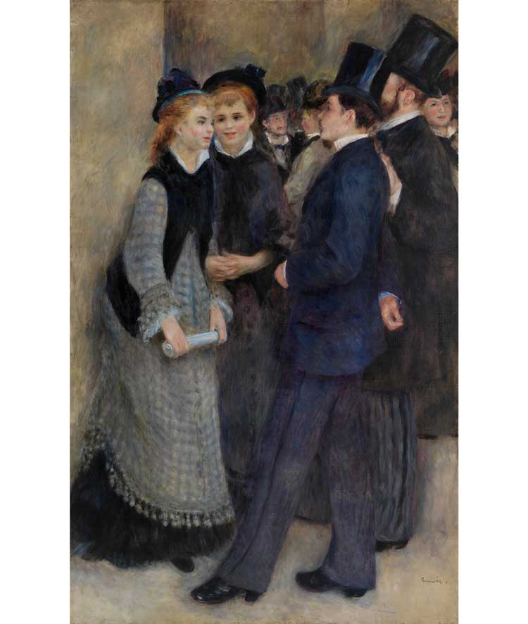 Pierre-Auguste Renoir, Leaving the Conservatory. Oil on canvas, 187.5 × 117.5 cm. © The Barnes Foundation, Philadelphia.