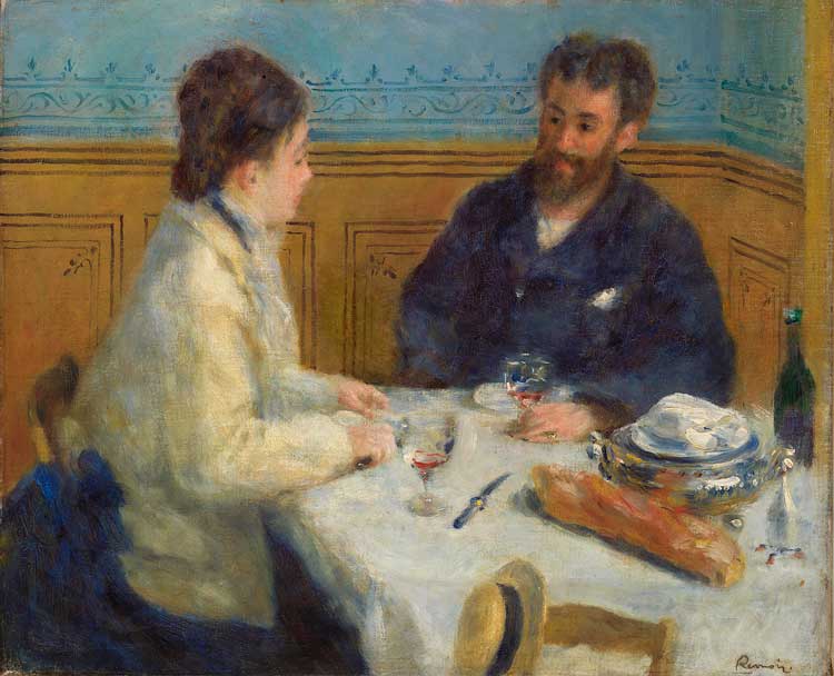 Pierre-Auguste Renoir, Luncheon, 1875. Oil on canvas, 49.2 x 60 cm. © The Barnes Foundation, Philadelphia.