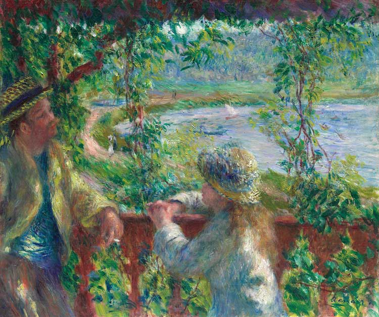 Pierre-Auguste Renoir, Near the Lake, 1879-80. Oil on canvas, 47.5 x 56.4cm. © The Art Institute of Chicago, Potter Palmer Collection.