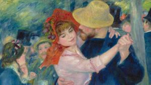 Pierre-Auguste Renoir, Dance at Bougival, 1883 (detail). Oil on canvas, 181.9 x 98.1 cm. © Museum of Fine Arts, Boston.