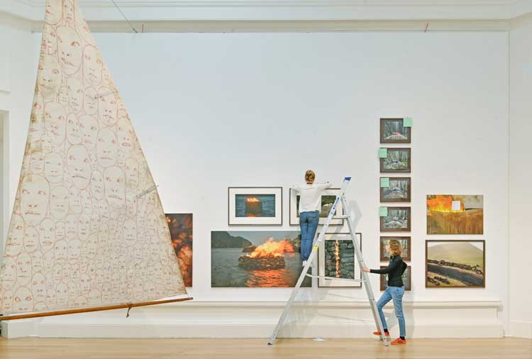 RSA200 Annual Exhibition, 2026, installation view, including works by Julie Brooks. Photo: Julie Howden.