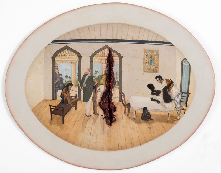 Adriana Varejão. Bastard Son II (Interior Scene), 1997. Berardo Collection. Photo: Vicente de Mello. © Adriana Varejão.