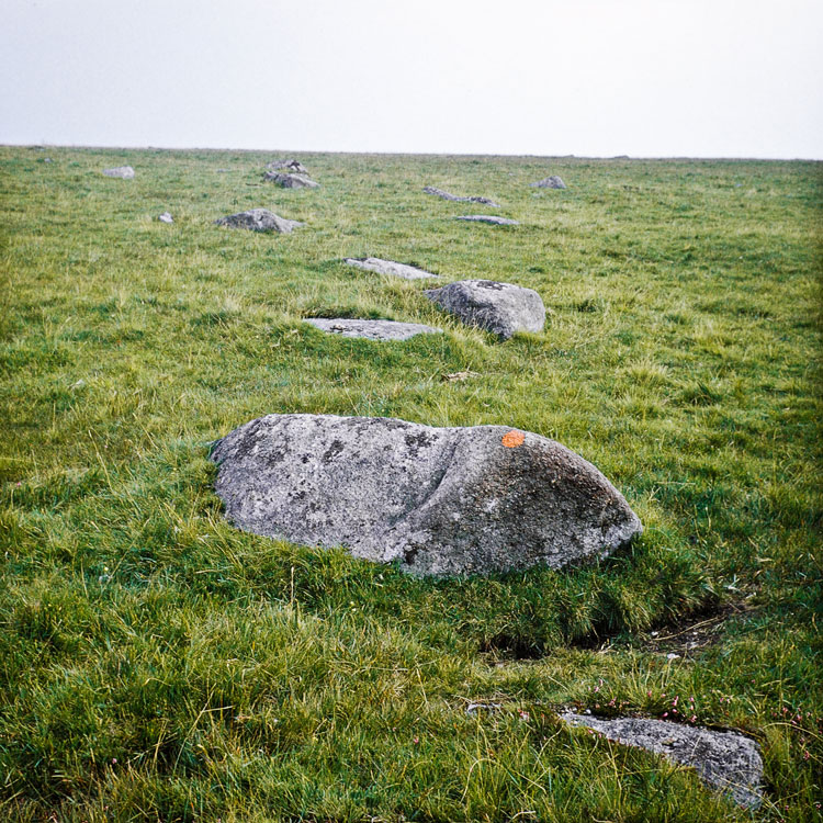 Nancy Holt, Trail Markers, 1969, printed 2012. (Dartmoor, RAMM, Exeter, 2024) © Holt Smithson Foundation, Licensed by Artists Rights Society, New York.