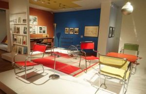 Tubular steel furniture collection within the exhibition Hej Rup! The Czech Avant-Garde at the Bröhan Museum, Berlin. Installation design: Katleen Arthen. Photo: Sabine Schereck.