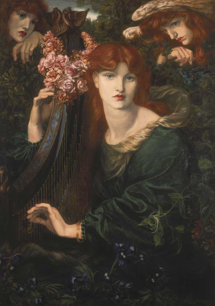 Dante Gabriel Rossetti. La Ghirlandata, 1873. © Guildhall Art Gallery.