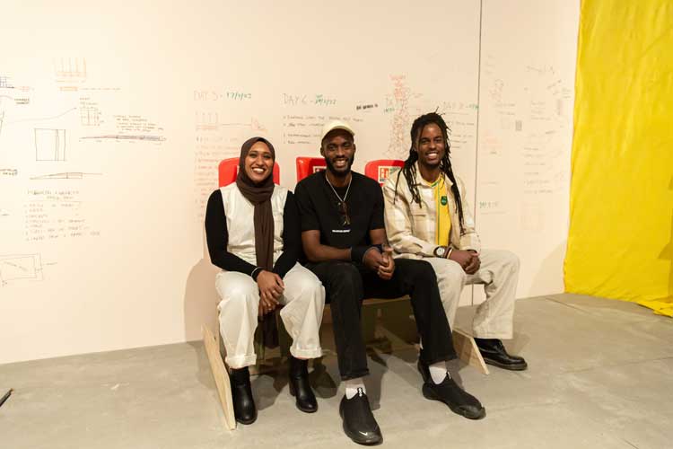 Resolve collective (Melissa Haniff, Akil Scafe-Smith and Seth Scafe-Smith). Photo © Adiam Yemane.