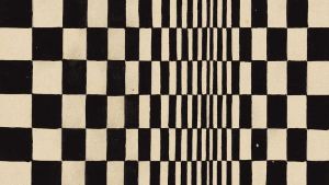 Marking op art’s takeover from the passe machismo of abstract expressionism, Riley’s pulsing exercises in perception opened a new way of seeing that activated the spectator and extended art’s boundaries