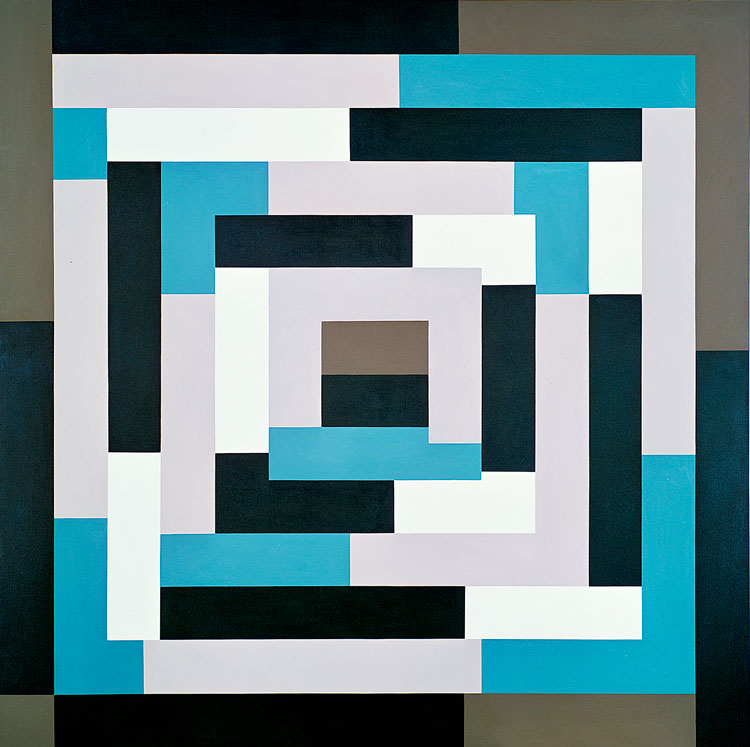 Mary Webb, Fritton, 1971. Painting, oil on canvas. Sainsbury Centre Collection. © Mary Webb.