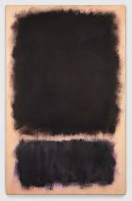 Mark Rothko. Untitled, 1968. Acrylic on paper mounted on board, 40 × 25-1/2 in (101.6 × 64.8 cm). Collection of Peter Marino. Artworks on paper by Mark Rothko Copyright © 2020 by Kate Rothko Prizel and Christopher Rothko.