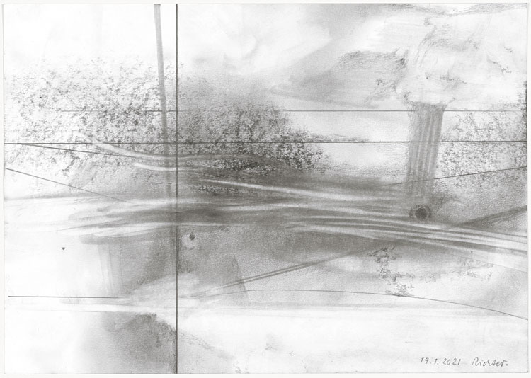 Gerhard Richter. 19.1.2021, 2021. Pencil and graphite on paper, 21 x 29.7 cm. Copyright © Gerhard Richter 2021 (19032021) Courtesy the artist.