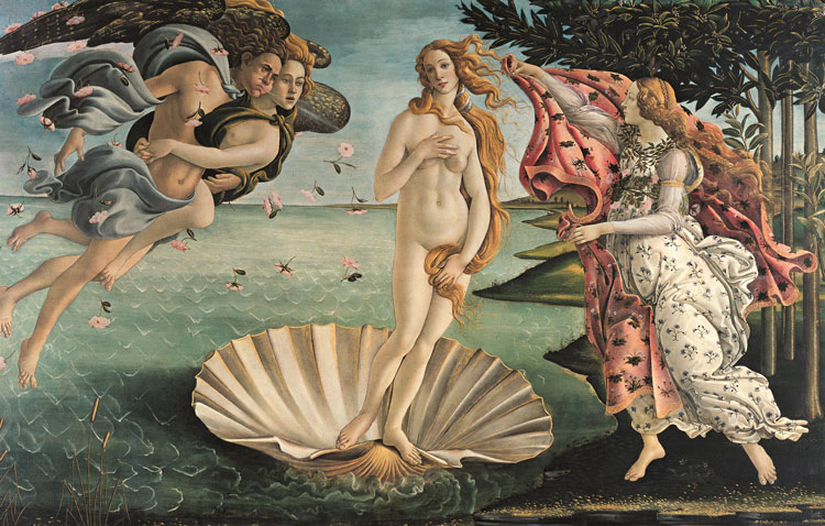 Botticelli, Birth of Venus. Image © Prestel.