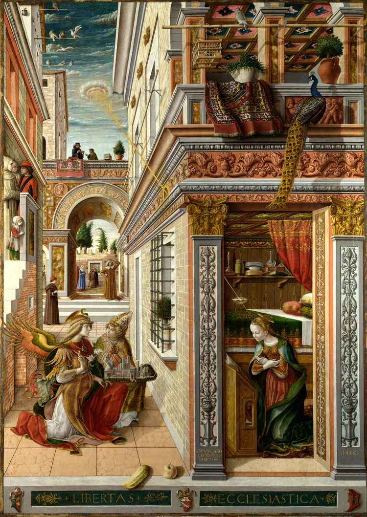 Crivelli, The Annunciation. Image © Prestel.