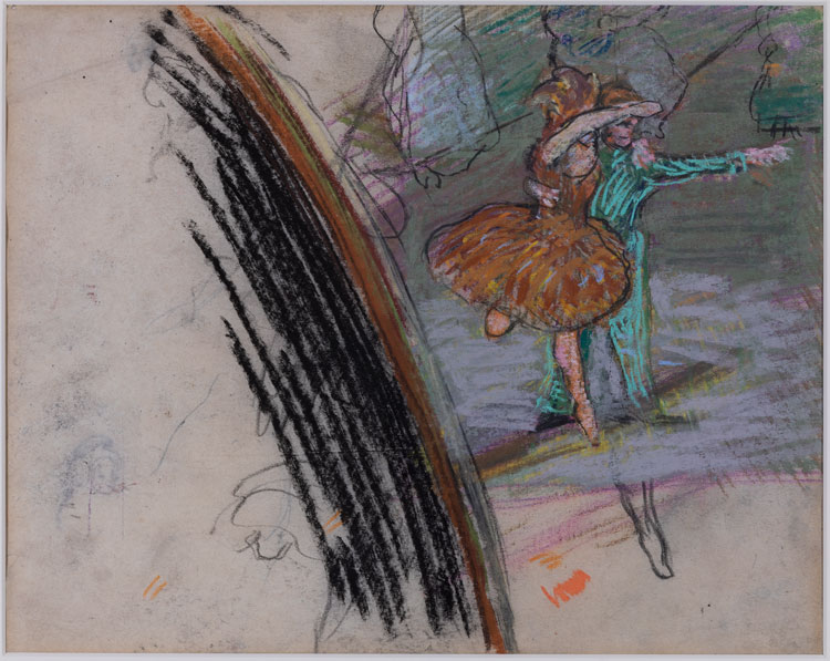 Spencer Frederick Gore (1878-1914). Ballet at the Alhambra, 22.3 x 27.8 cm. Pastel. University of Reading Art Collection, UAC/10566. Photo: Laura Bennetto.