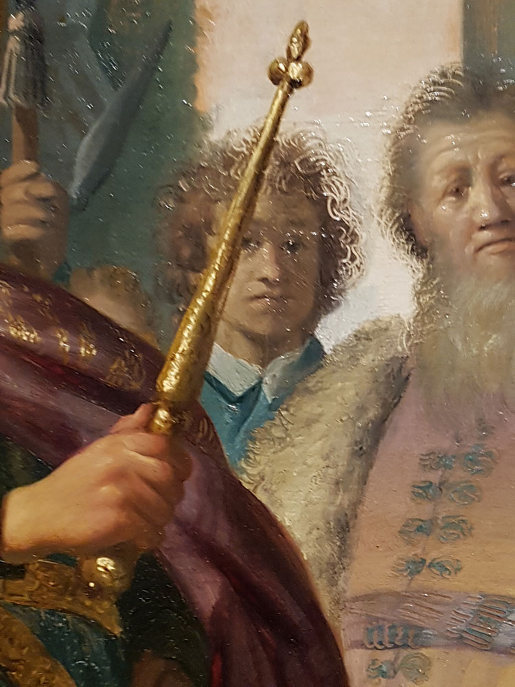 Rembrandt van Rijn (1606–69). History Painting, 1626 (detail). Photo: Juliet Rix.