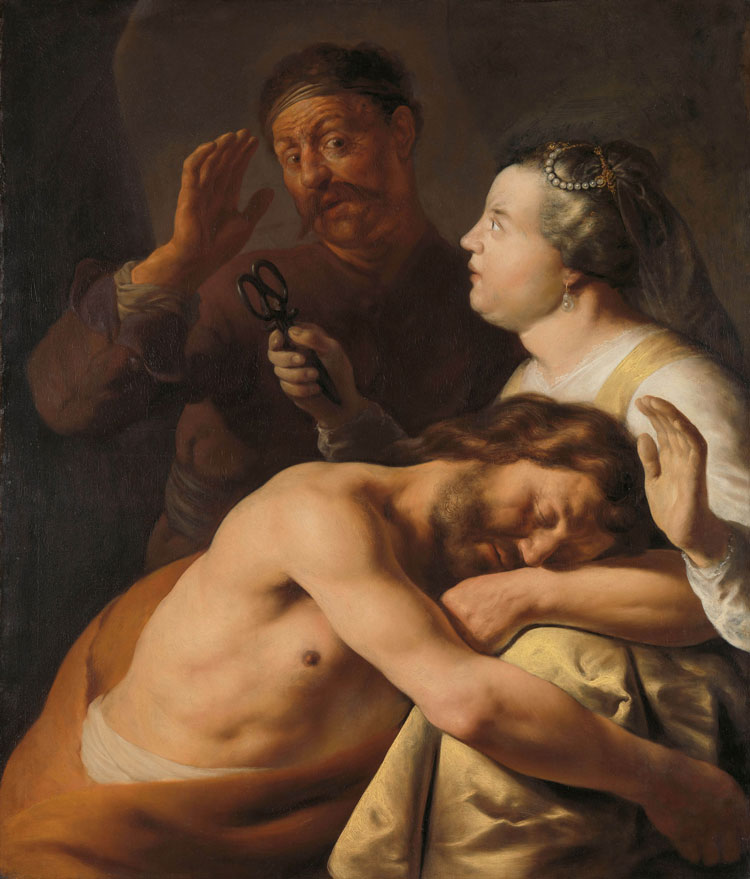 Jan Lievens (1607–74). Samson and Delilah, c1628–9. Oil on canvas, 128.5 x 109.5 cm. Rijksmuseum, Amsterdam.