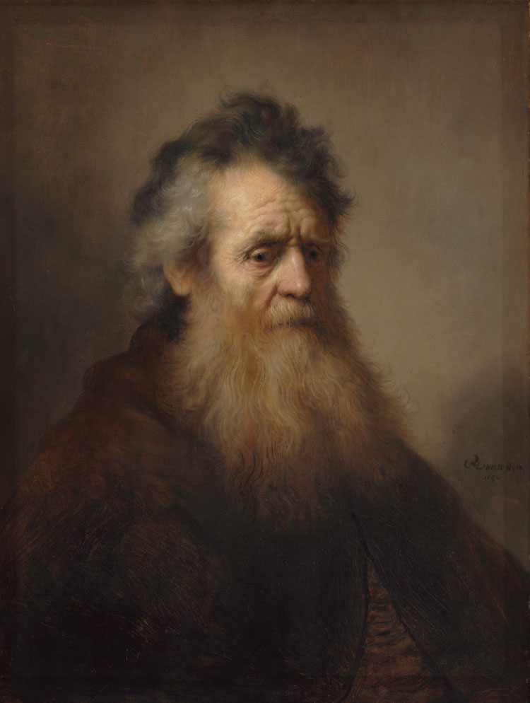 Rembrandt van Rijn (1606–69). Bearded Old Man, 1632. Oil on panel, 66.9 x 50.7 cm. Fogg Museum, Harvard Art
Museums, Cambridge, MA.