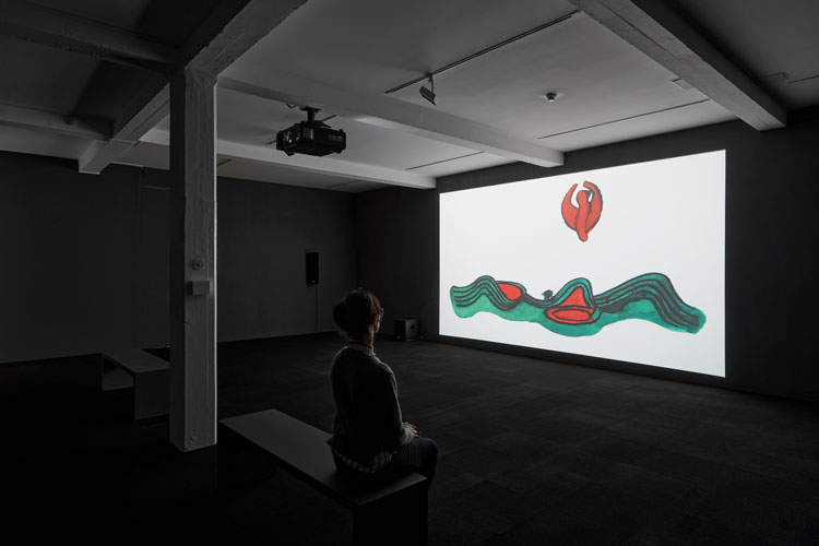 Christine Rebet, Breathe In, Breathe Out, 2019, installation view, Parasol unit, London, 2020. Photo: Benjamin Westoby. Courtesy the artist and Parasol unit foundation for contemporary art.