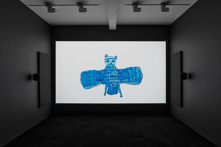 Christine Rebet, Thunderbird, 2018, installation view, Parasol unit, London, 2020. Photo: Benjamin Westoby. Courtesy the artist and Parasol unit foundation for contemporary art.