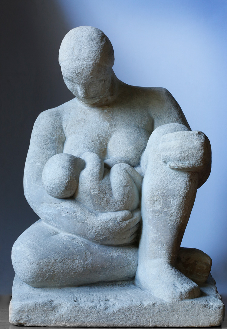 Betty Rea. Mother and Child, 1934. Caen Stone. Private collection.