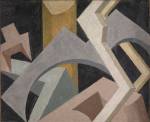 Jessica Dismorr. Abstract Composition, c1915. Oil paint on wood, 41.3 x 50.8 cm. Courtesy Tate, London.