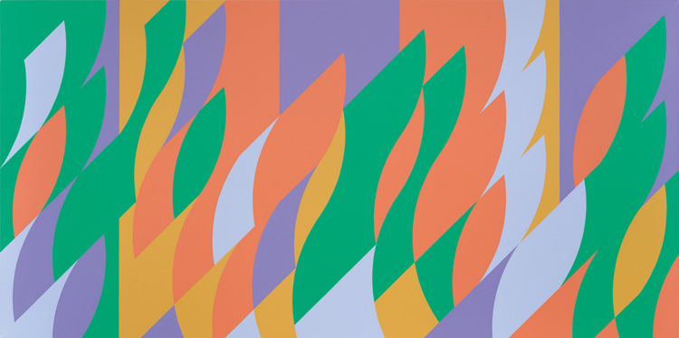 Bridget Riley. Painting with Verticals 3, 2006. © Bridget Riley 2019. All rights reserved.