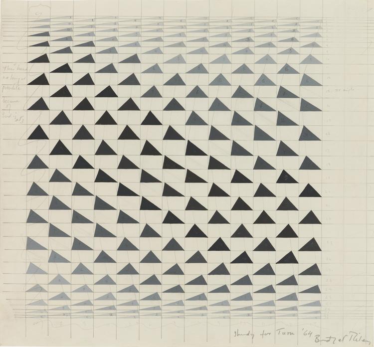 Bridget Riley. Study for ‘Turn’, 1964. © Bridget Riley 2019. All rights reserved.