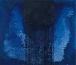 Barbara Takenaga. Blue (A). Acrylic on linen, 60 x 70 in. Image courtesy Robischon Gallery.