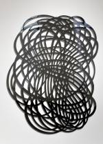 Linda Fleming, Gossamer. Chromed steel, 86 x 71 x 1 in. Image courtesy Robischon Gallery.