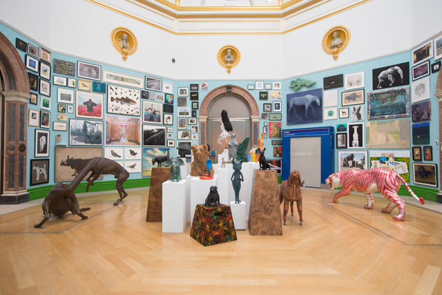 Installation view of Wohl Central Hall coordinated by Jock Mcfadden. Photo: © David Parry/ Royal Academy of Arts.