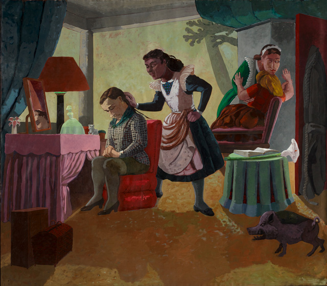 Paula Rego, The Maids, 1987. Acrylic on paper on canvas, 213 x 244 cm. © Paula Rego. Courtesy of The Artist and Marlborough, New York and London