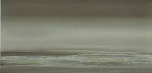 Gerhard Richter. Seascape (Seestück), 1968. Oil on canvas, 40 x 80 cm. Private collection. © Gerhard Richter, VEGAP, Bilbao, 2019.
