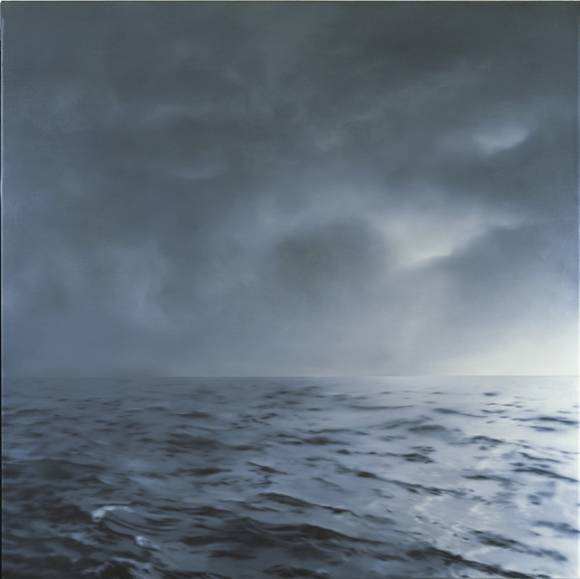 Gerhard Richter. Seascape (Green-grey, cloudy) [Seestück (grüngrau, bewölkt )], 1969. Oil on canvas, 140 x 140 cm. Private collection, © Gerhard Richter, VEGAP, Bilbao, 2019.