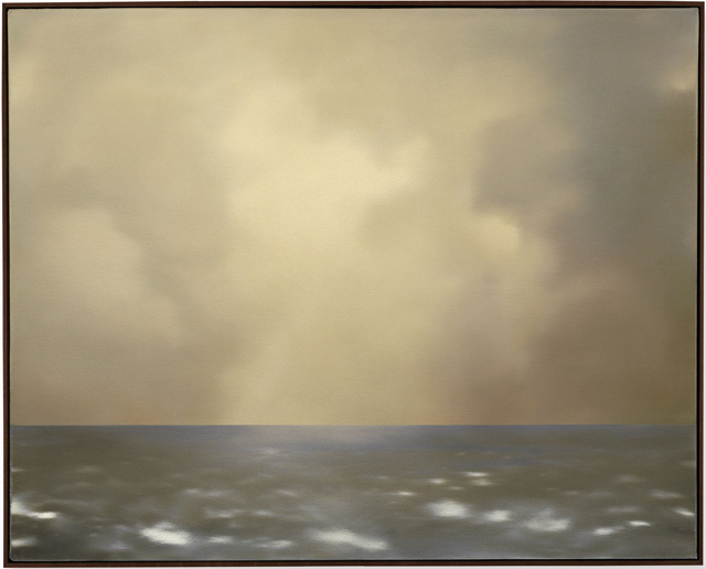 Gerhard Richter. Seascape (with Olive Clouds) [Seestück (oliv bewölkt)], 1969. Oil on canvas, 80 x 100 cm. Private collection, Italy. © Gerhard Richter, VEGAP, Bilbao, 2019.