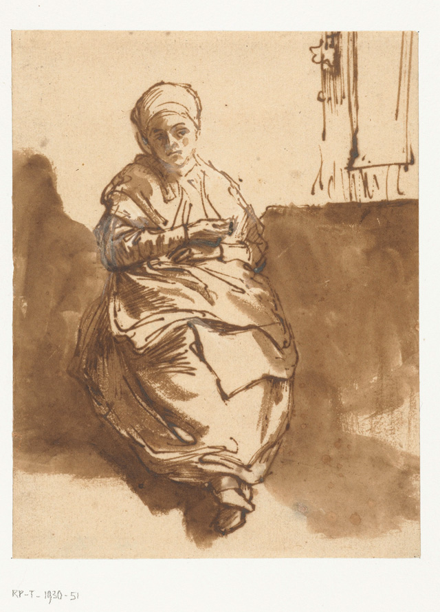 Rembrandt van Rijn, Saskia Sitting by a Window, c1638. Gift of C. Hofstede de Groot, The Hague.