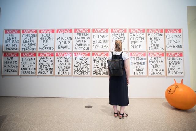 David Shrigley. Untitled. Poster pen and screenprint on paper, each 82 x 62 cm. © Royal Academy of Arts. Photography: David Parry.