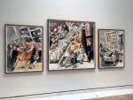 Paula Rego. Human Cargo (Triptych). Conté pencil, conté and ink wash on paper, 171 x 395 cm. Photograph: Veronica Simpson.