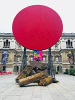 Anish Kapoor. Symphony For A Beloved Daughter, 2018. Metal, fabric, 10,000 x 10,000 x 10,000 cm. Photograph: Martin Kennedy.