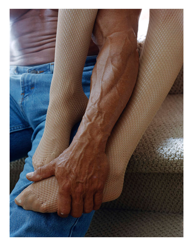 Torbjørn Rødland. Stockings, Jeans and Carpeted Stairs, 2013-2017. Courtesy Private Collection.