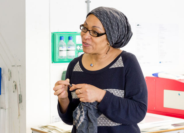 Veronica Ryan in residence at The Art House, 2017. Photograph: Axisweb.