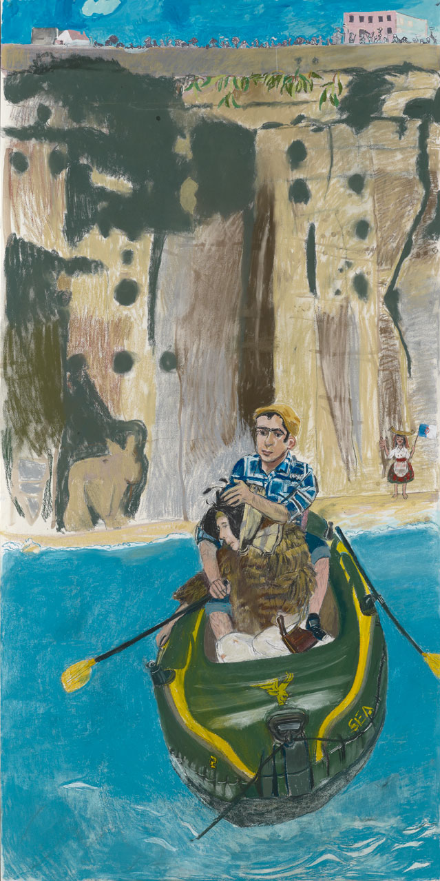 Paula Rego. Rowing from Ericeira, 2014. Courtesy Marlborough Fine Art.