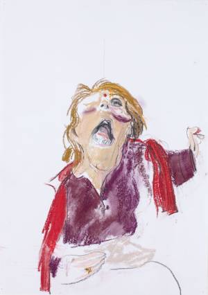 Paula Rego. Self Portrait III, 2007. Pastel on paper. Marlborough Fine Art, London.